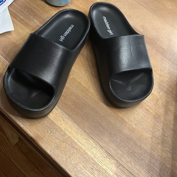 Madden Girl Shoes Madden Girl Bali Black Platform Slide Poshmark